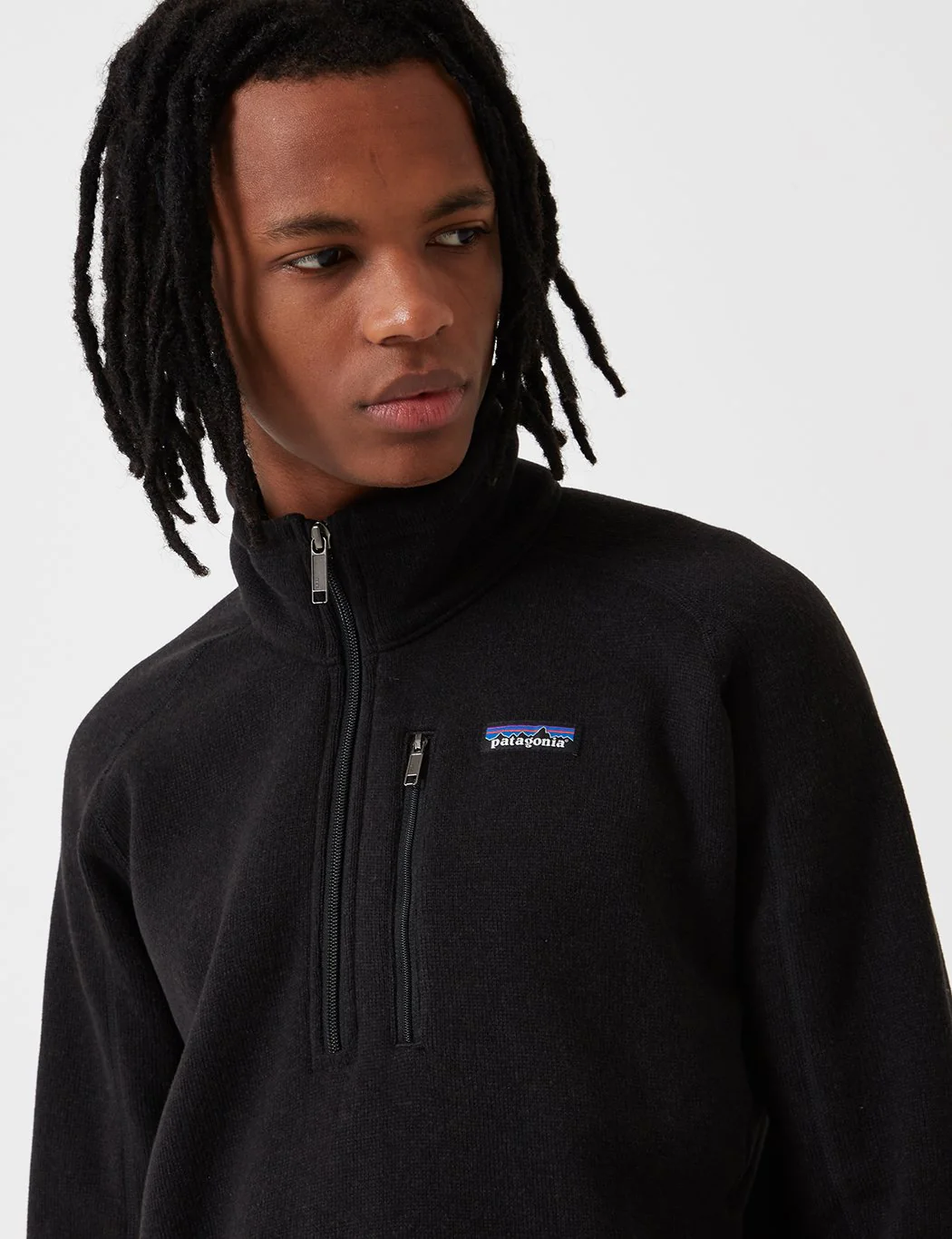 Patagonia Better Sweater 1/4 Zip Sweatshirt - Black - Image 2