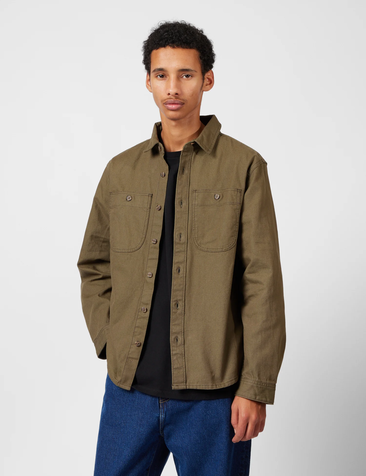 Patagonia Point Reyes Canvas Shirt - Basin Green - Image 4