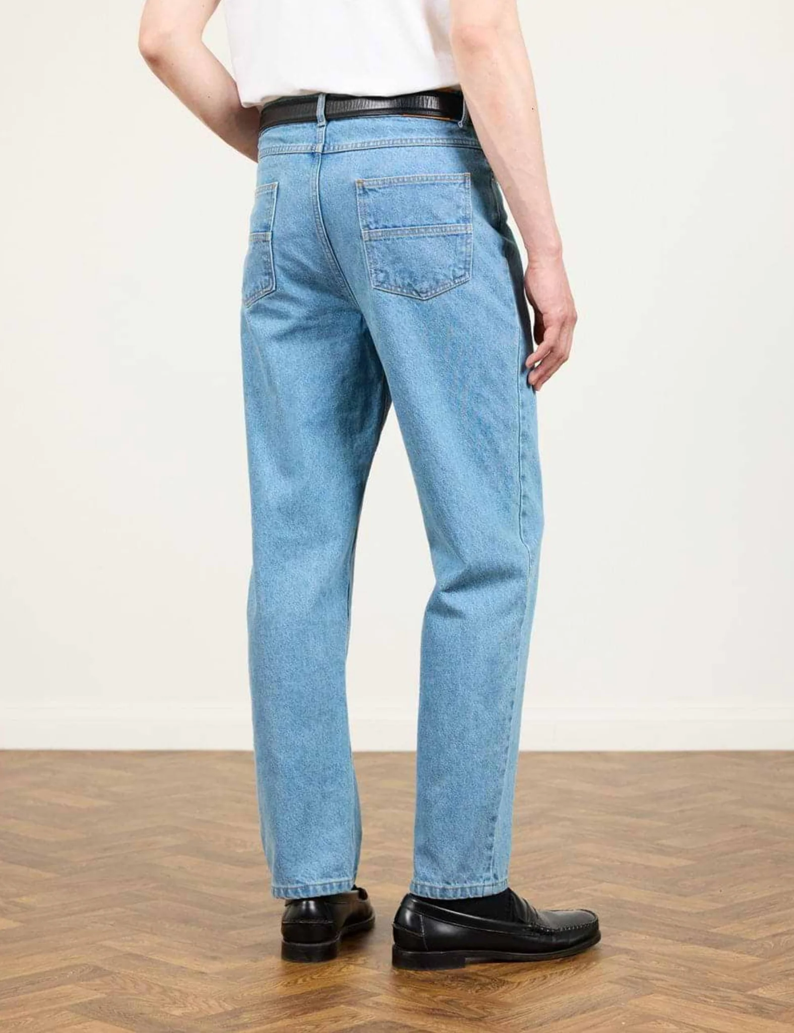 Percival Denim Jeans (Straight Leg) - Light Wash Blue - Image 2