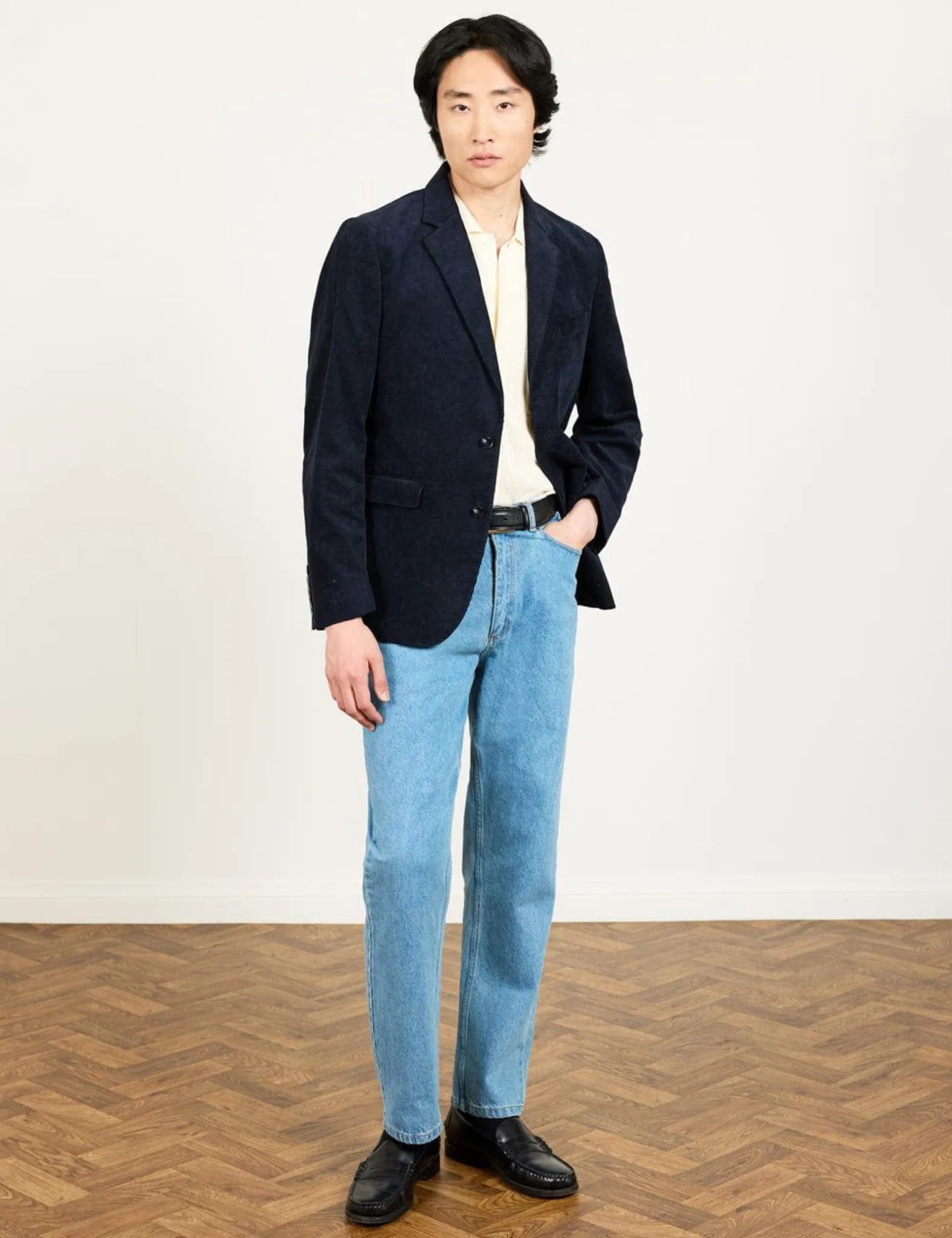 Percival Denim Jeans (Straight Leg) - Light Wash Blue - Image 3