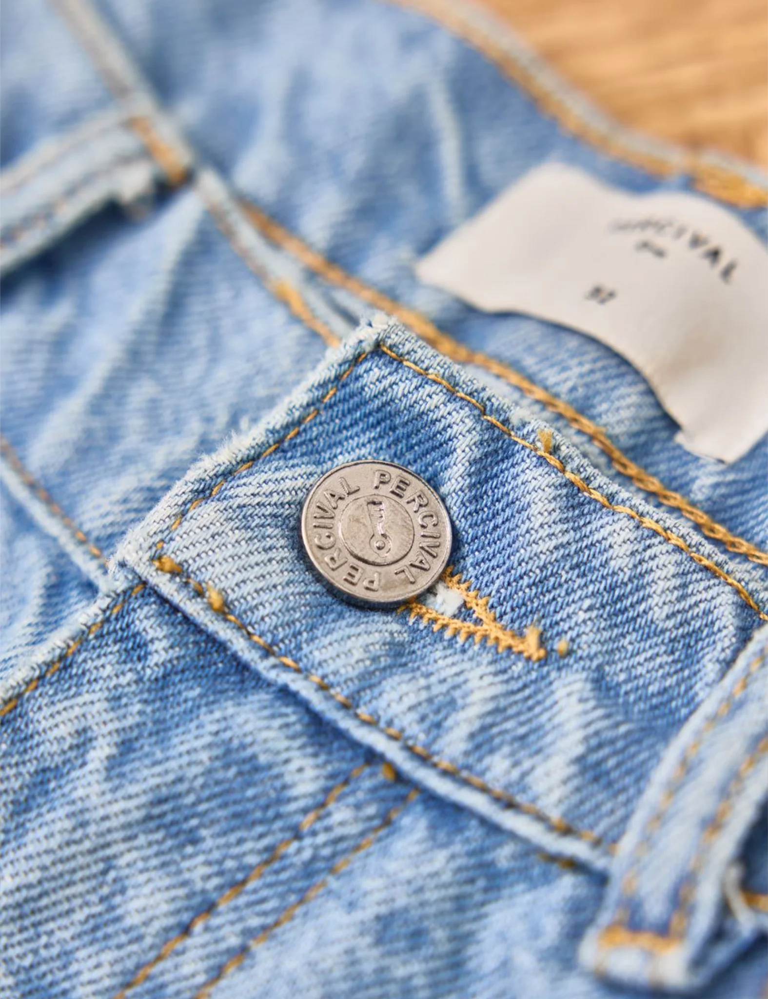 Percival Denim Jeans (Straight Leg) - Light Wash Blue - Image 5