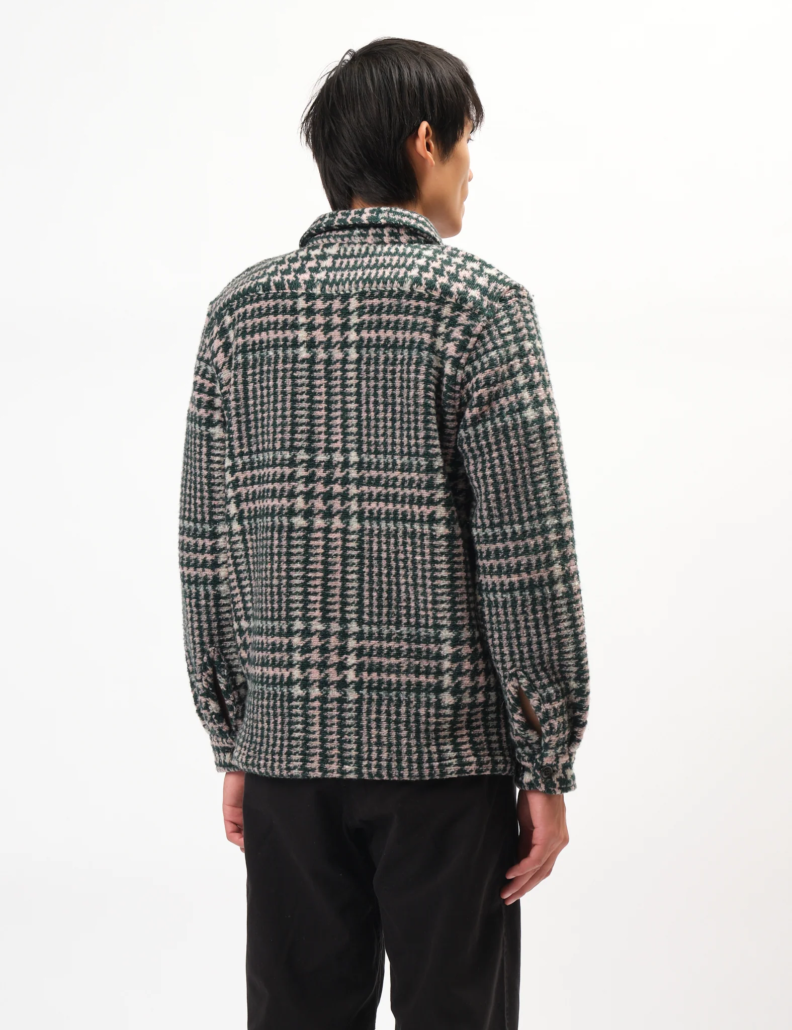 Portuguese Flannel Gales Overshirt - Green/Rose - Image 4
