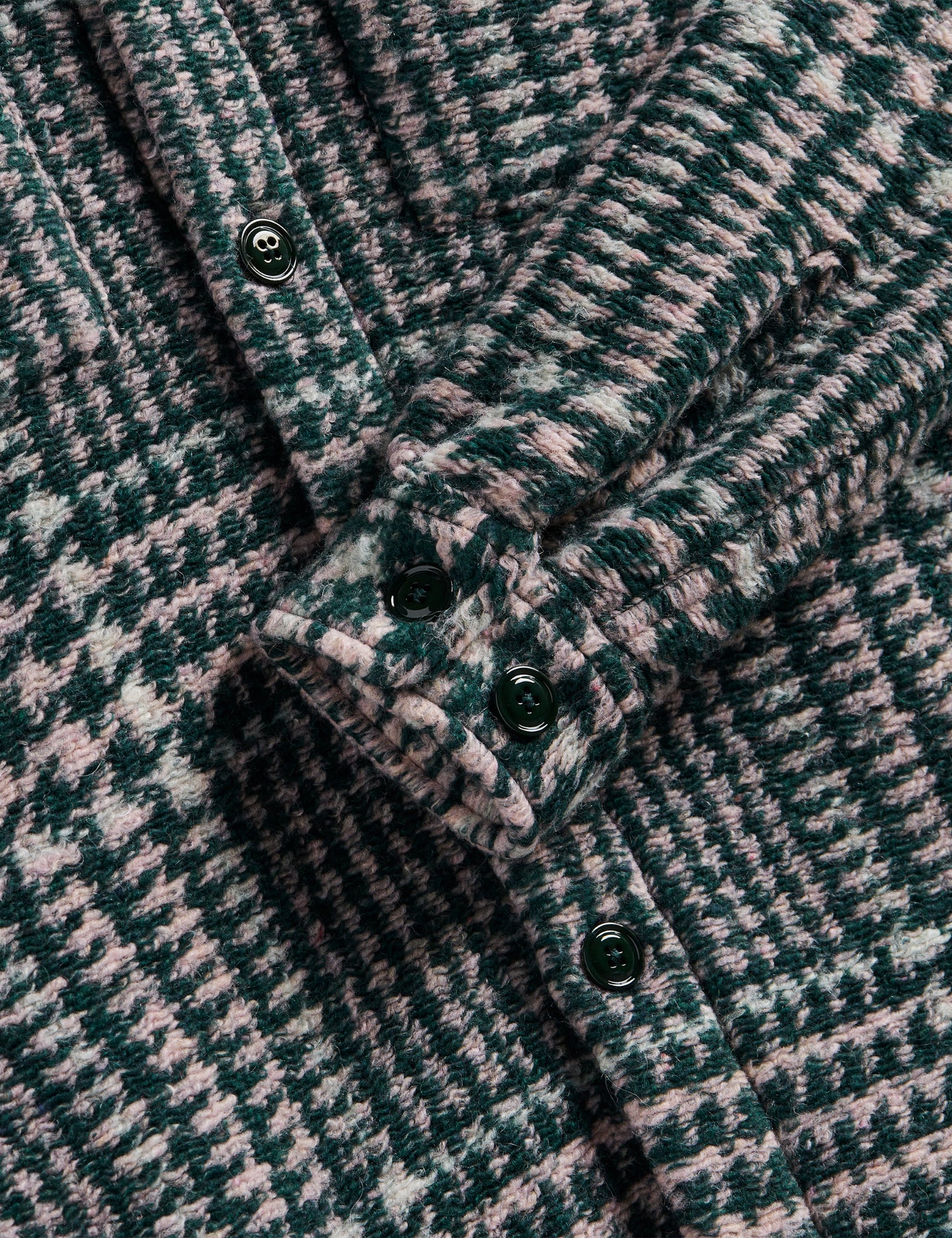 Portuguese Flannel Gales Overshirt - Green/Rose - Image 6