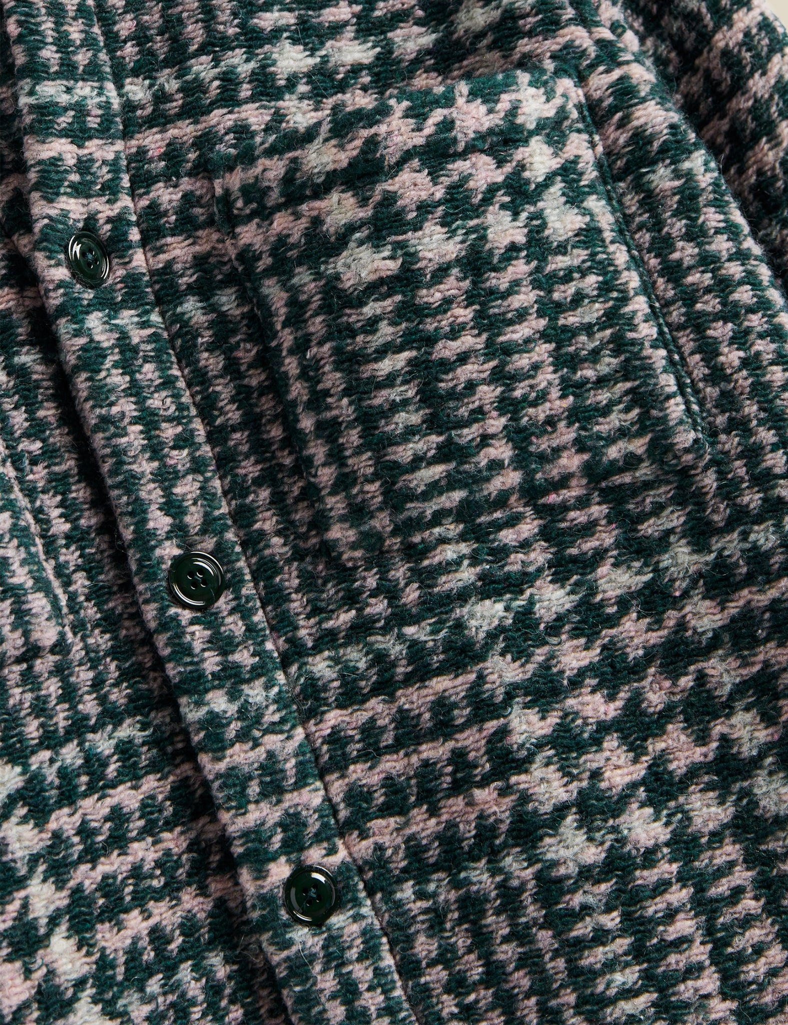 Portuguese Flannel Gales Overshirt - Green/Rose - Image 7