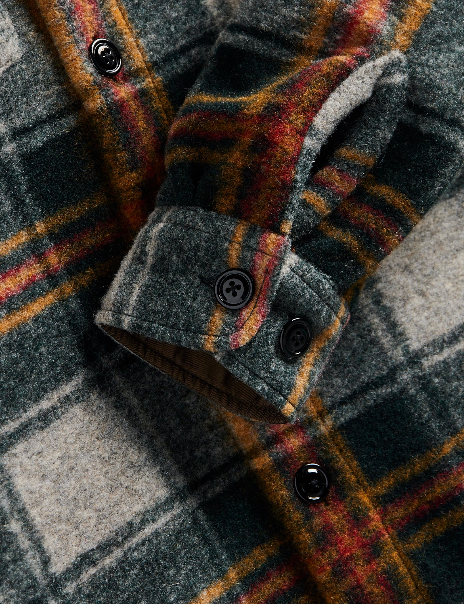 Portuguese Flannel Gauli Overshirt - Forest Green - Image 7