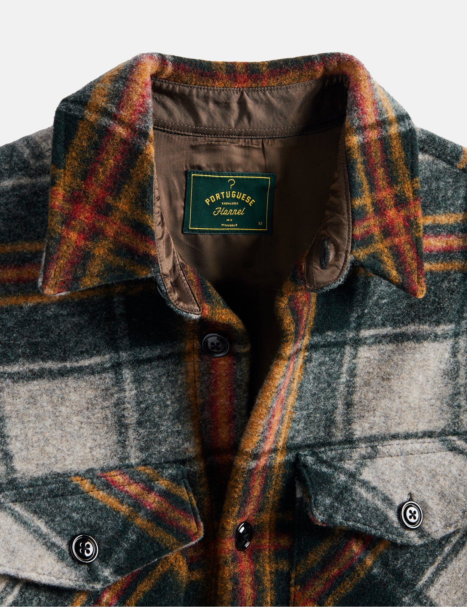 Portuguese Flannel Gauli Overshirt - Forest Green - Image 8