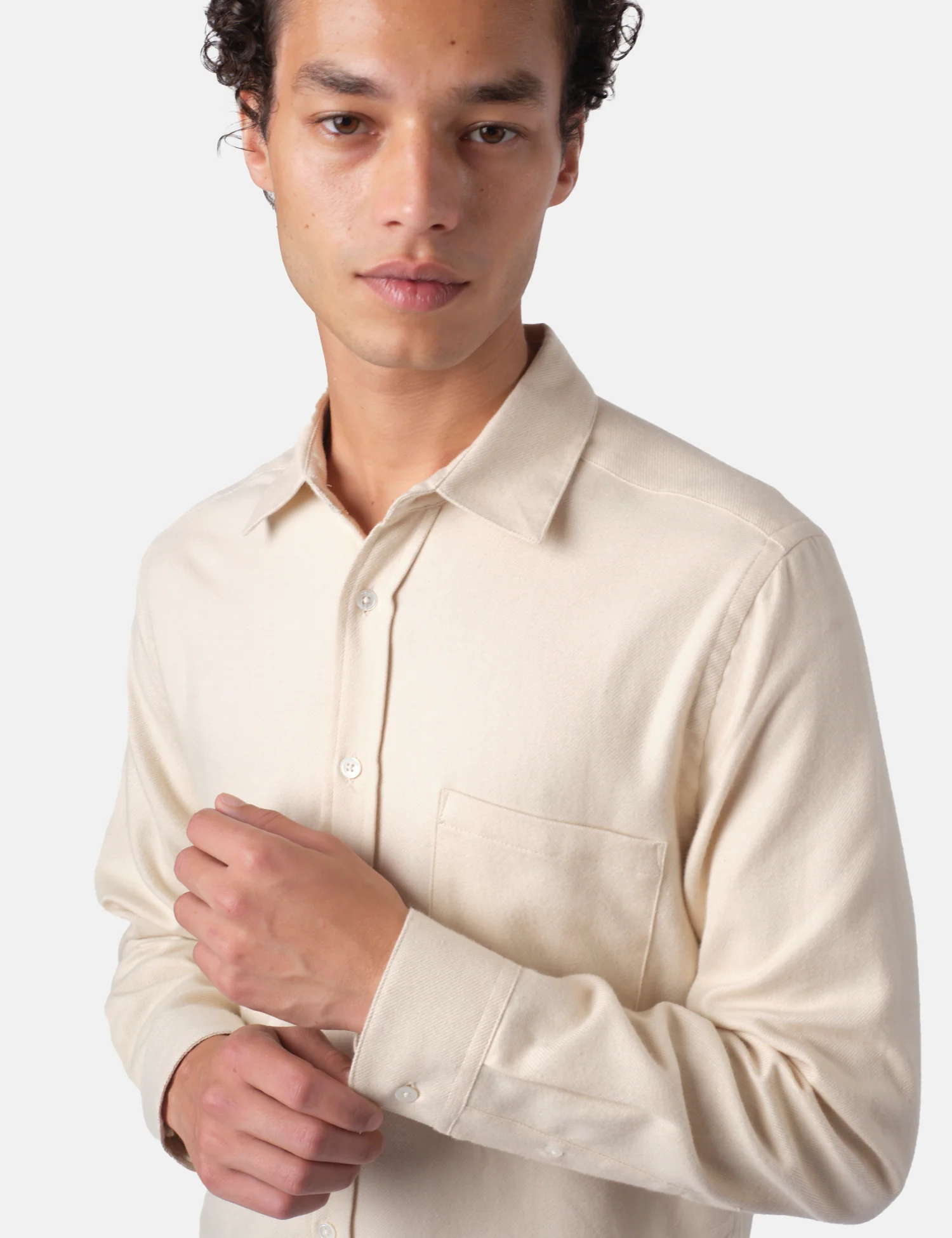Portuguese Flannel Teca 2.0 Shirt - Ecru - Image 2