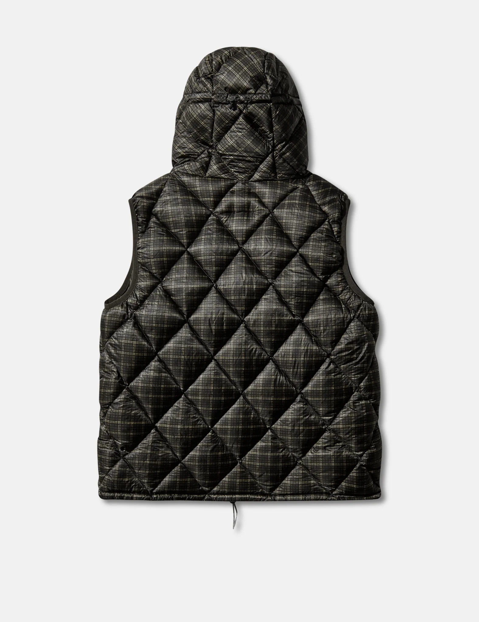 ROA Nuna 600 Fill Power Check Hooded Down Vest - Anthracite Grey - Image 4