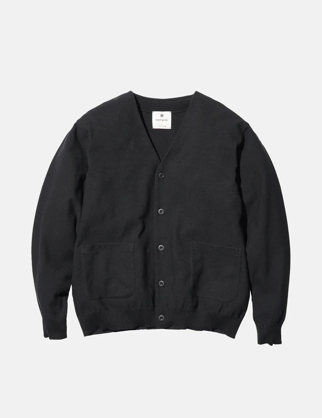 Snow Peak Co/Pe Knit Cardigan - Black - Image 5