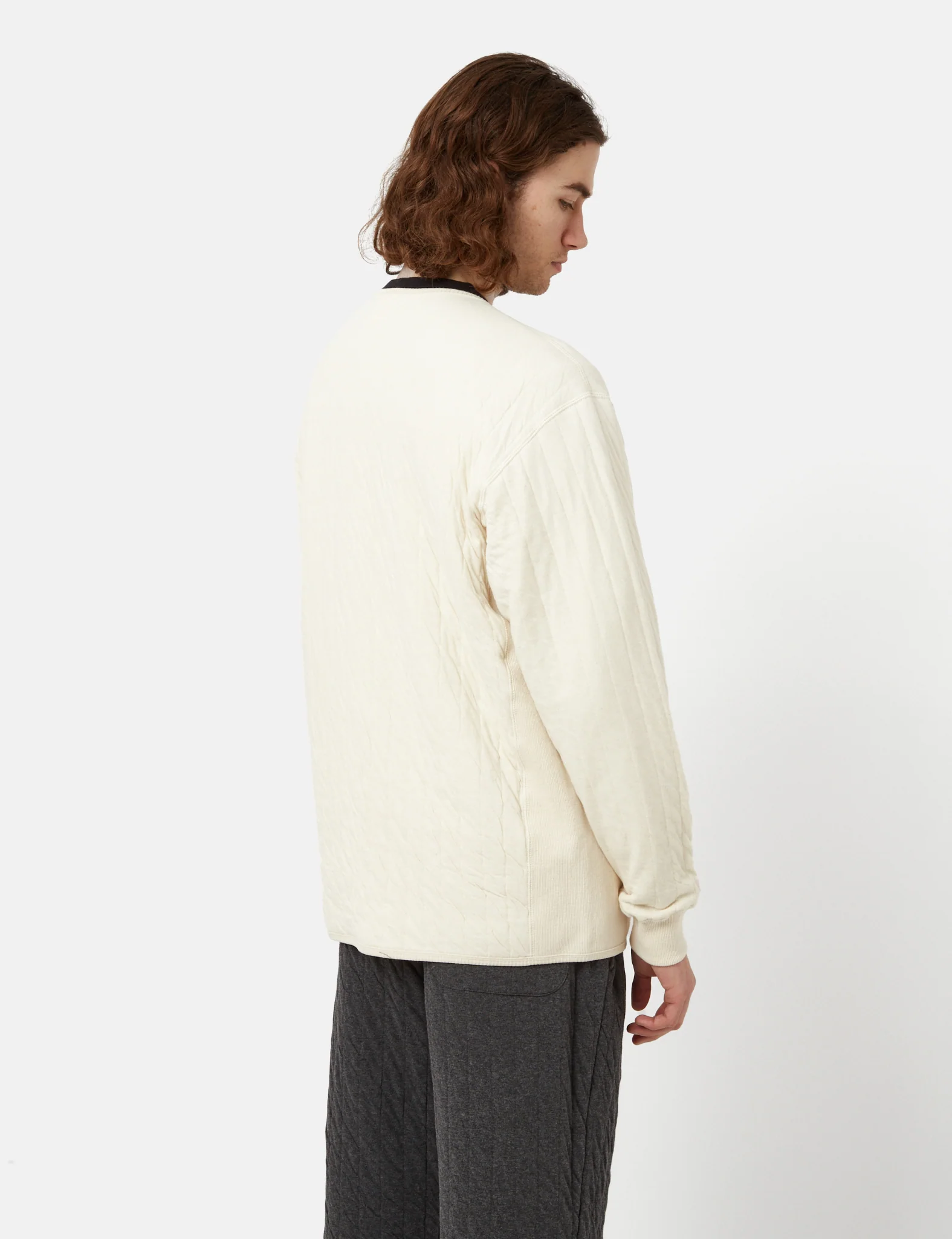 Snow Peak Natural Warm Stretch Cardigan - Ecru - Image 3
