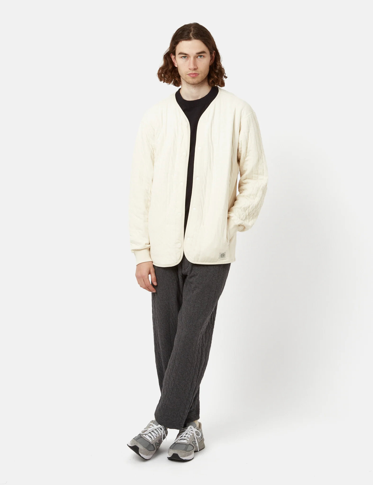 Snow Peak Natural Warm Stretch Cardigan - Ecru - Image 4