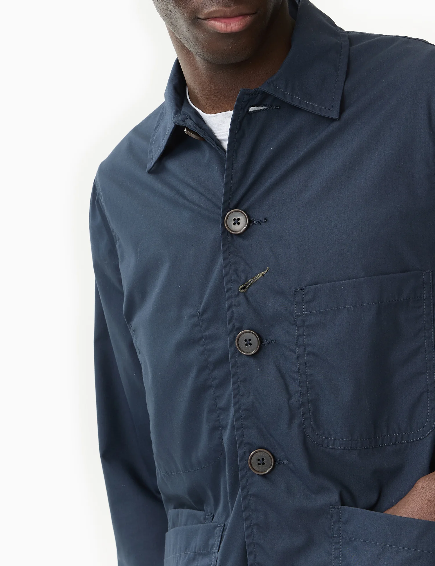 Universal Works Bakers C Jacket (Recycled Poly) - Navy Blue - Image 2