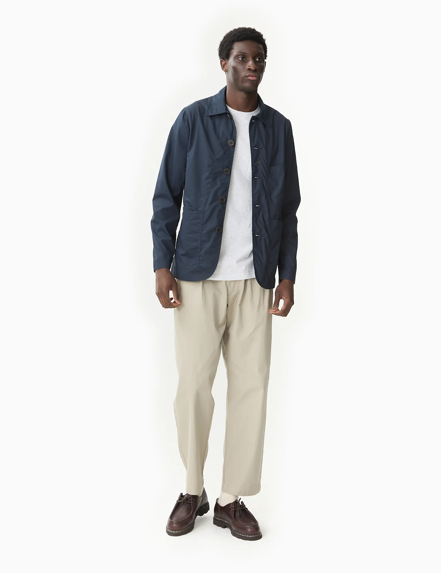 Universal Works Bakers C Jacket (Recycled Poly) - Navy Blue - Image 3