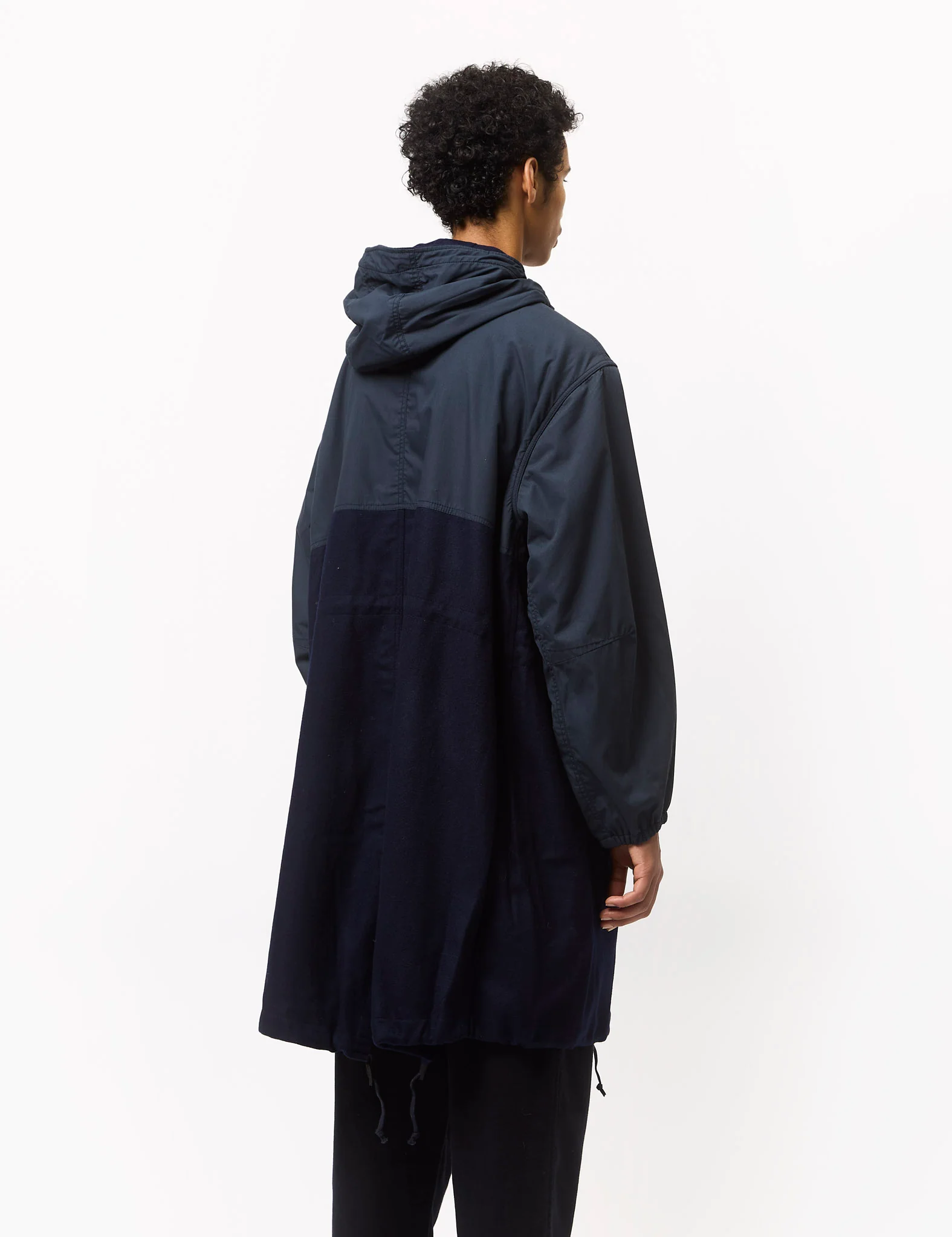 Universal Works Beach Parka II (Melton Wool Mix) - Navy Blue - Image 5