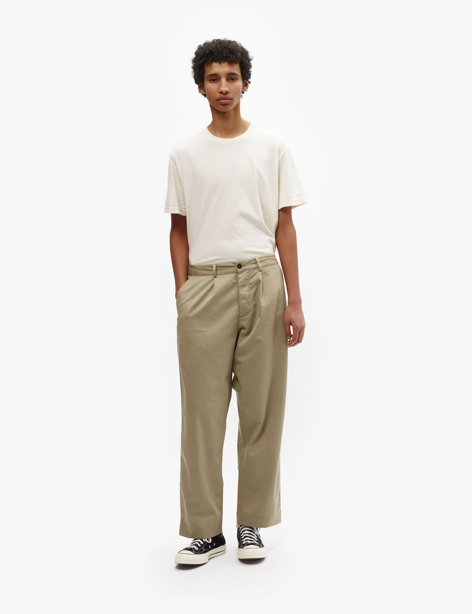 Universal Works Duke Pant (Twill) - Stone - Image 3