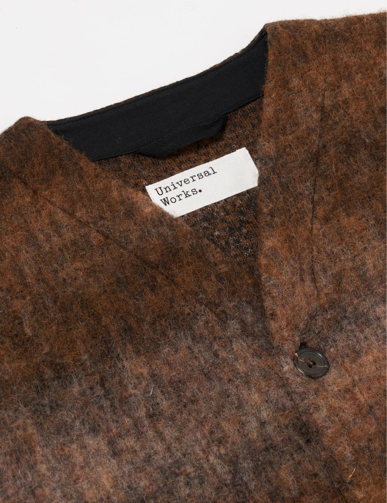 Universal Works Fleece Cardigan (Ombre) - Brown - Image 6
