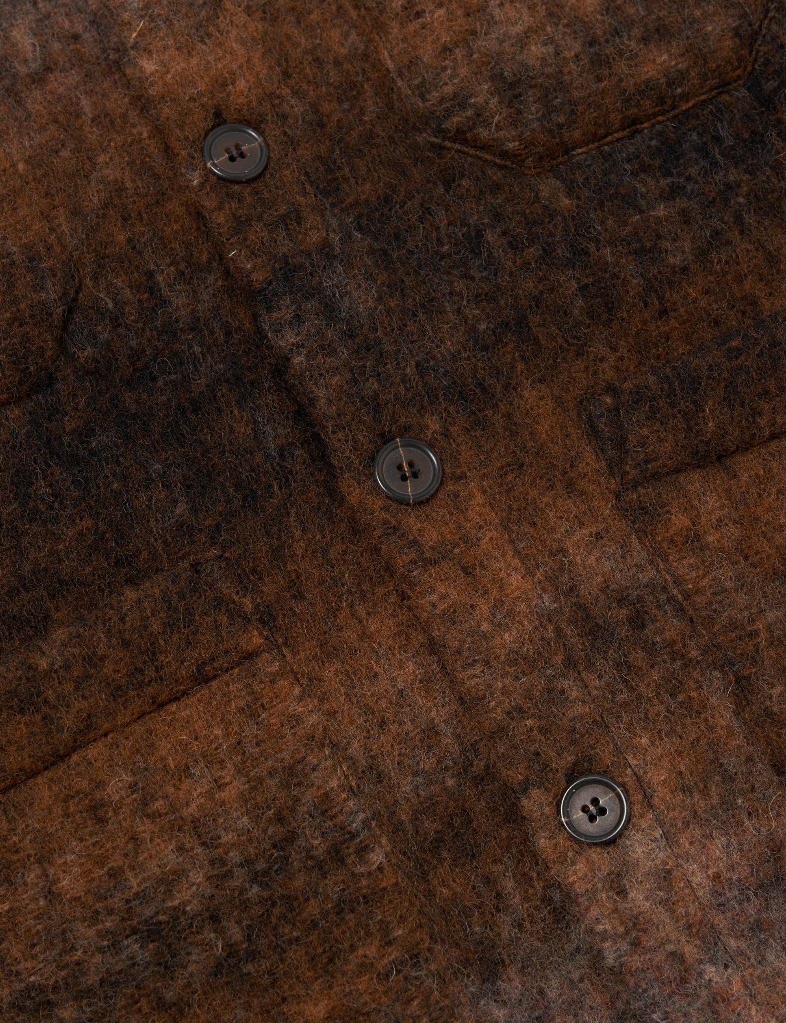 Universal Works Fleece Cardigan (Ombre) - Brown - Image 9