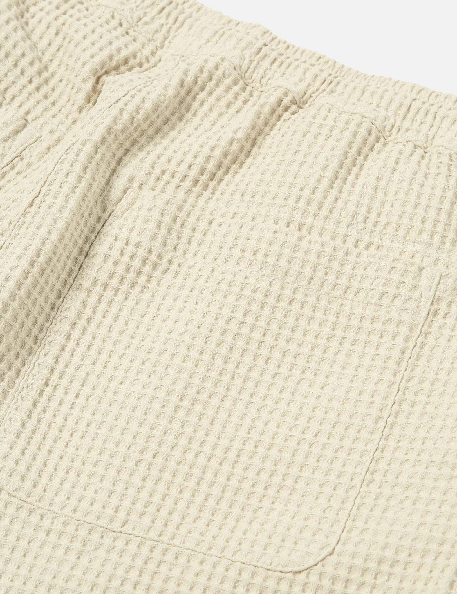 Universal Works Lumber Waffle Shorts - Driftwood - Image 6