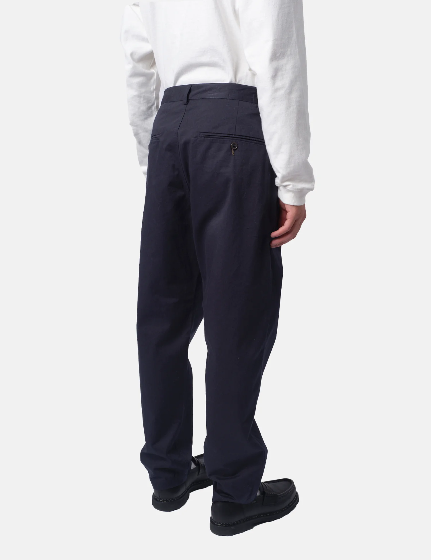 Universal Works Military Chino (Twill) - Navy Blue - Image 4