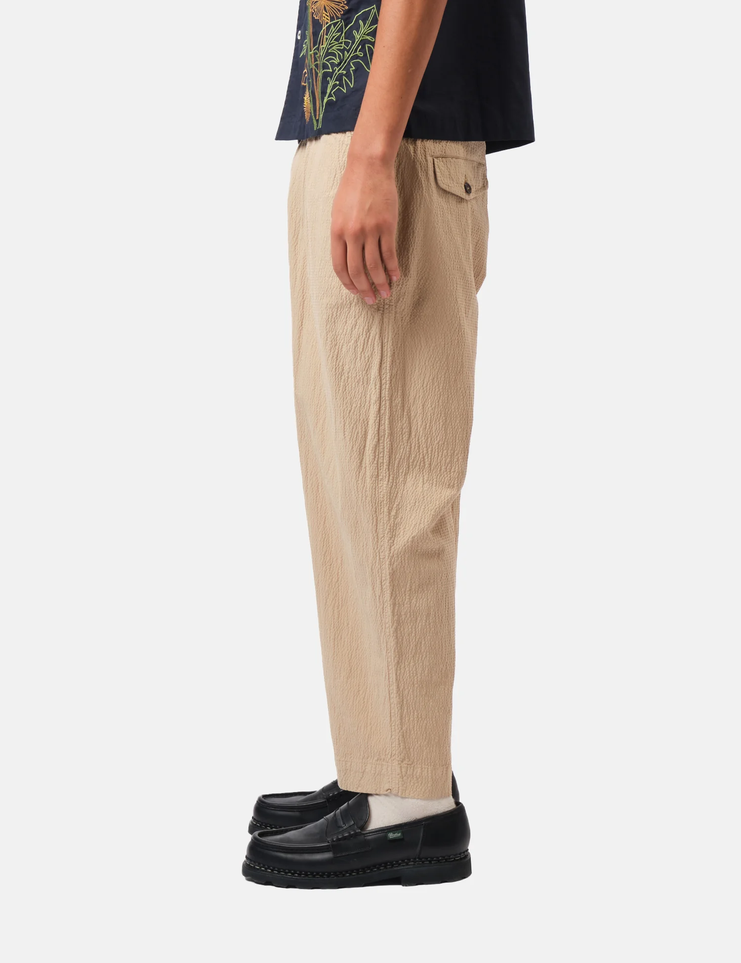 Universal Works Oxford Pant (Seersucker II) - Sand - Image 5