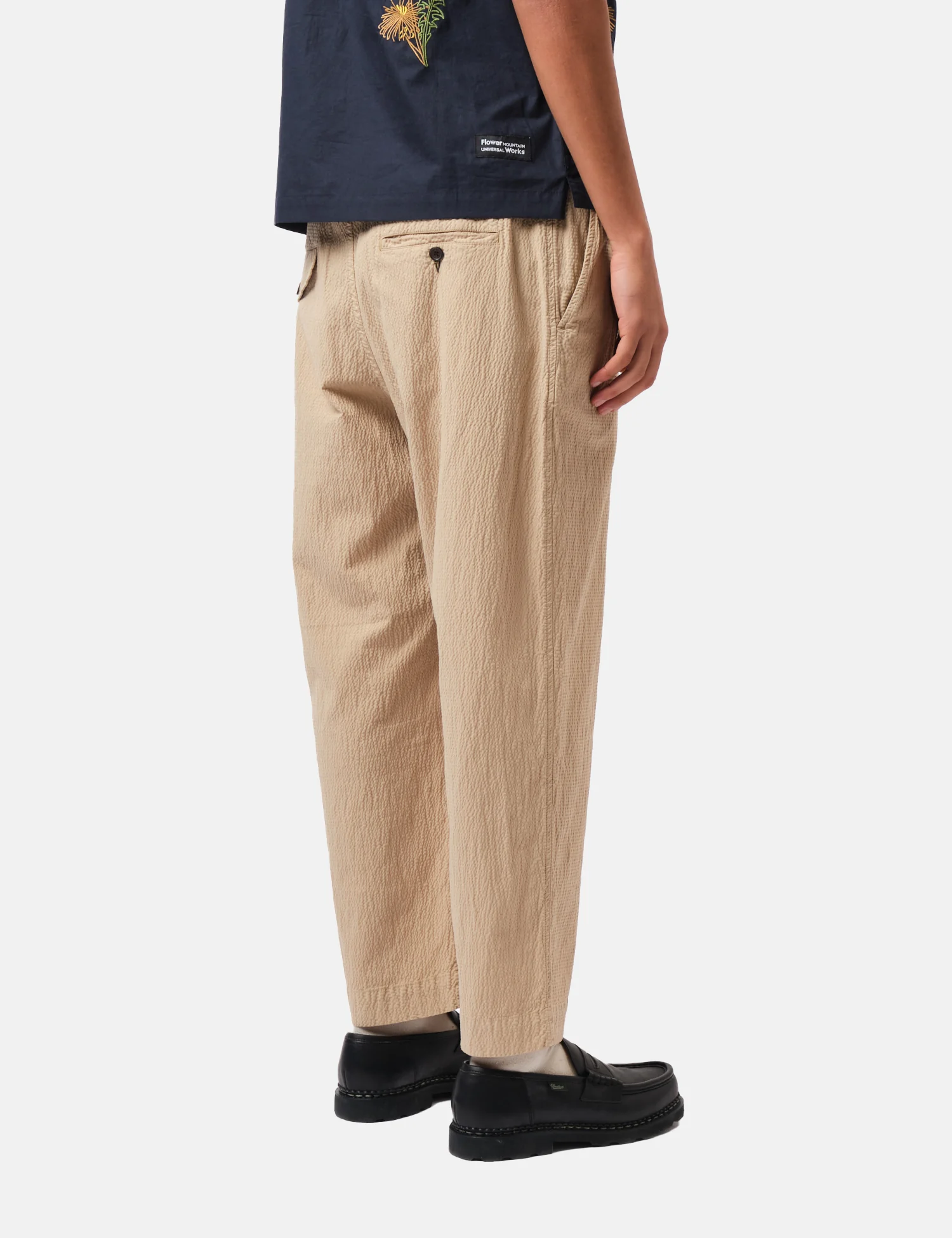 Universal Works Oxford Pant (Seersucker II) - Sand - Image 6