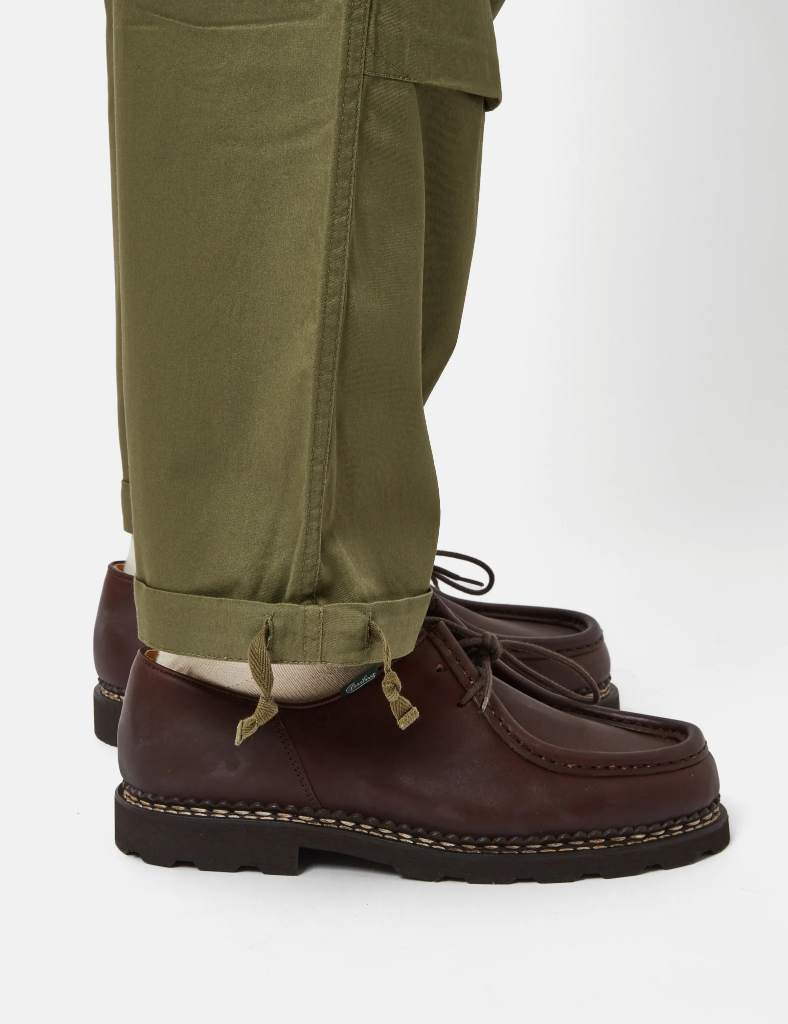 Universal Works Parachute Pant (Wide) - Olive Green - Image 4