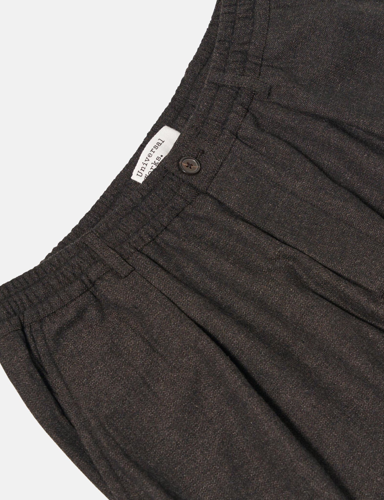 Universal Works Pleated Track Pant - Tweed Brown - Image 5