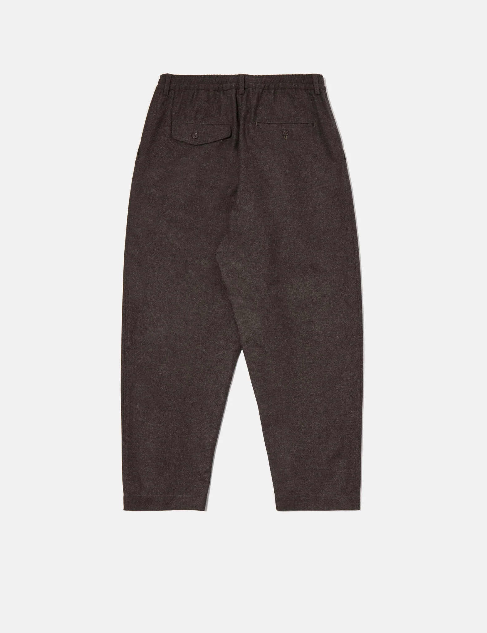 Universal Works Pleated Track Pant - Tweed Brown - Image 7
