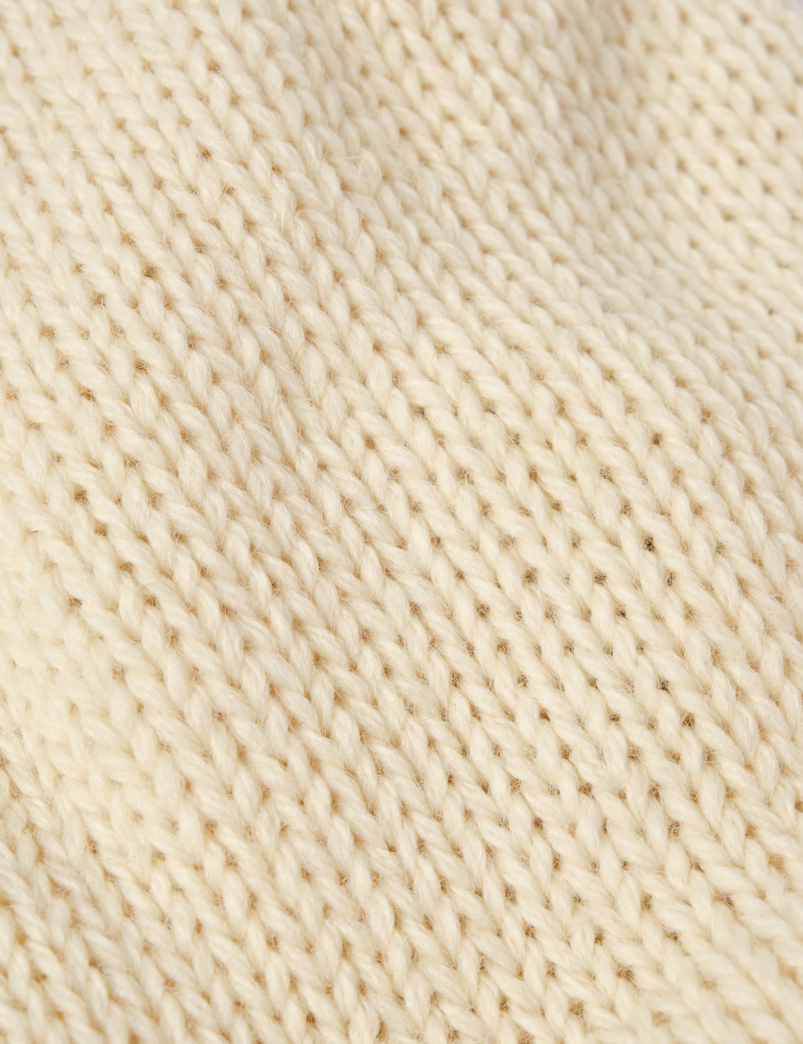 Universal Works Short Watch Beanie Hat (British Wool) - Ecru - Image 5