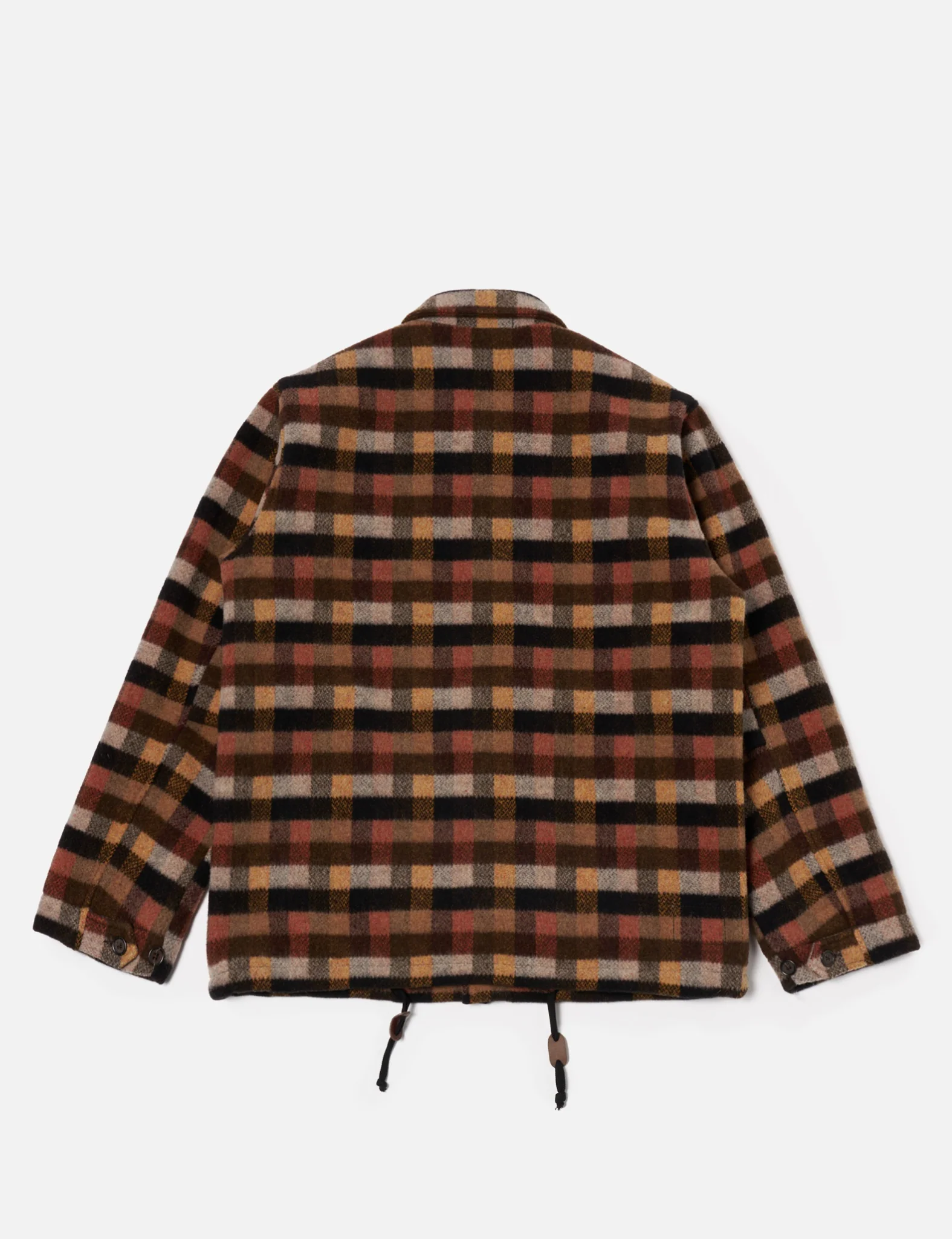 Universal Works Wayfarer Jacket (Merino Checkerboard) - Brown - Image 8