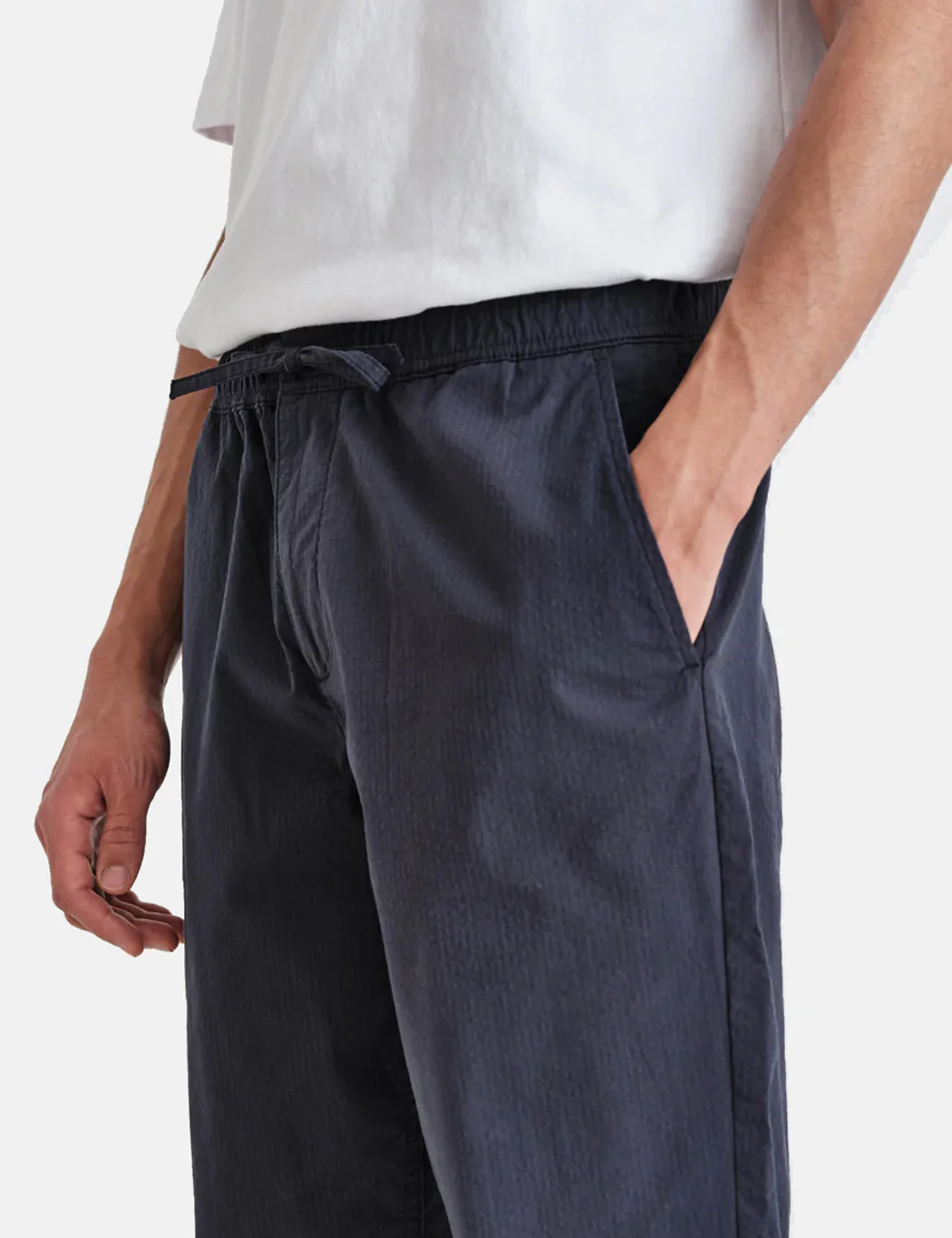 Wax London Kurt Trouser Organic Cotton Twill - Navy Blue - Image 2