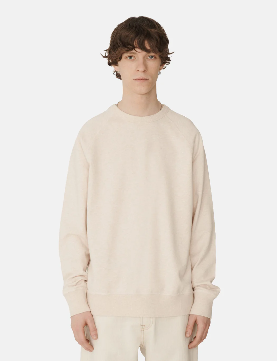 YMC Earth Schrank Sweatshirt (Organic) - Ecru Marl